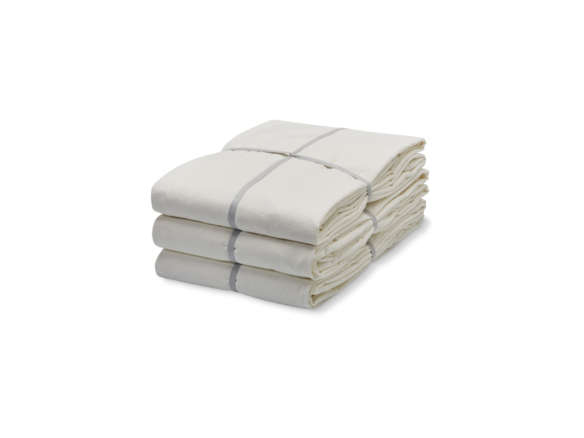 merci milky white cotton fitted sheet  