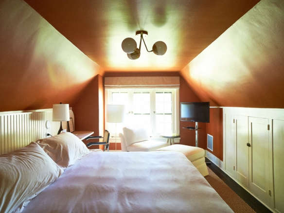 troutbeck guest room orange bedroom  