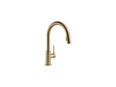 delta trinsic single handle pull down sprayer kitchen faucet  