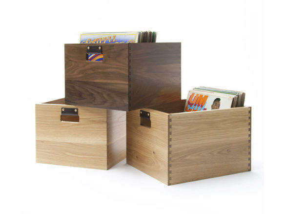 dovetail record crate  