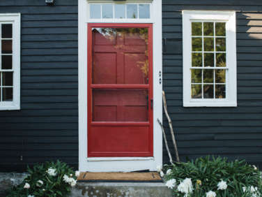squire tarbox red entry door  