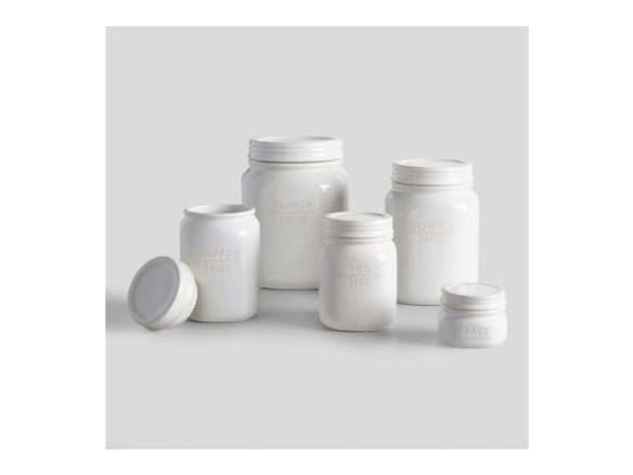 world market white ceramic canisters  
