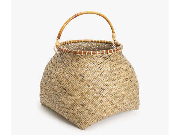 zara home basket with large handle  