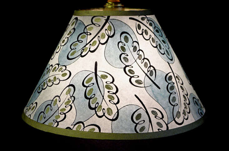 Artfully Patterned Lampshade, Pooky Wisteria Table Lamp