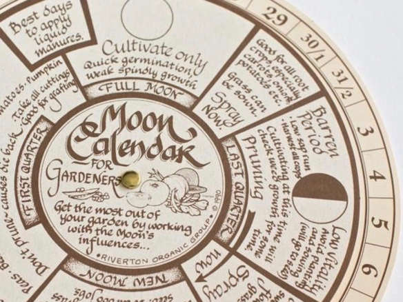 moon calendar garden objects  