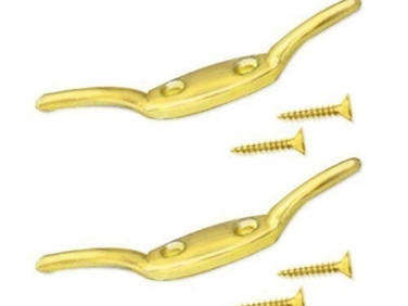 solid brass rope cleat hook  