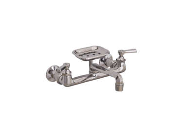 strom plumbing wall mount kitchen faucet soap dish  