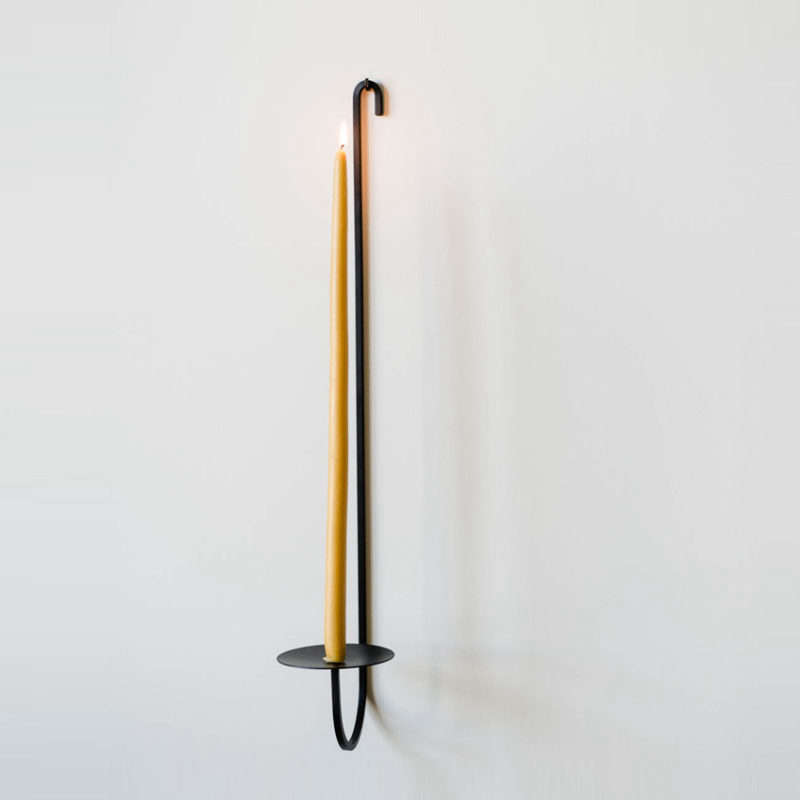 iron candle holder single arm june home supply  