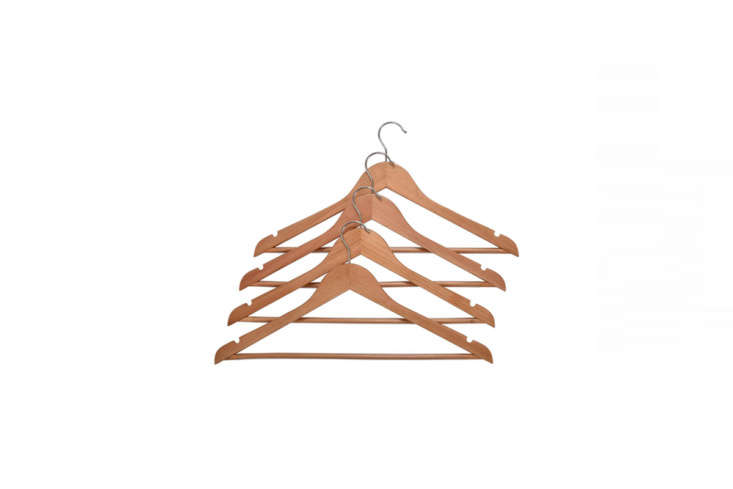 we like wooden clothes hangers for their durability, uniformity, and ability to 30
