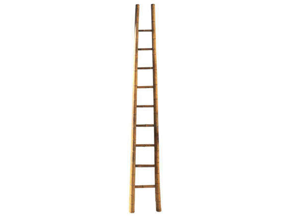vintage tall french bamboo orchard ladder  
