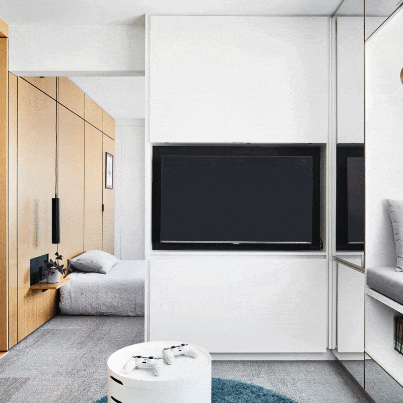 tsai design type st apartment melbourne living room  