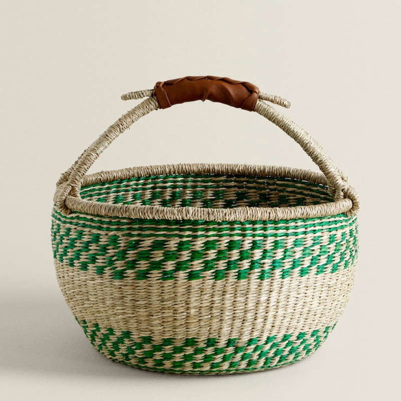 basket with handle zara home  