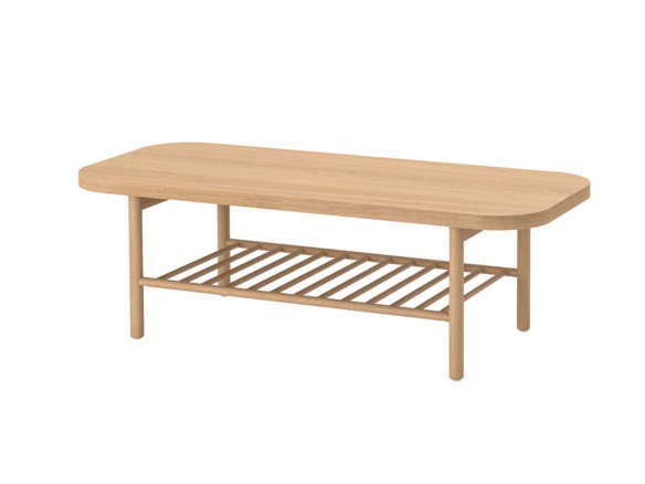 ikea listerby coffee table white stained oak  