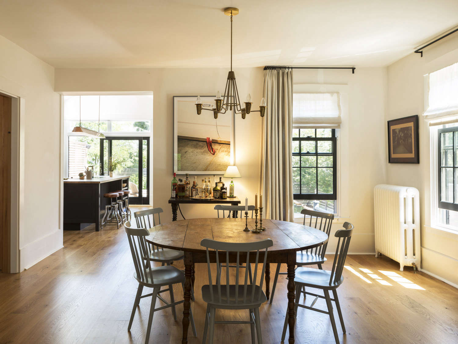 dining room, cambridge house remodel by bestor architecture and carter design.  5