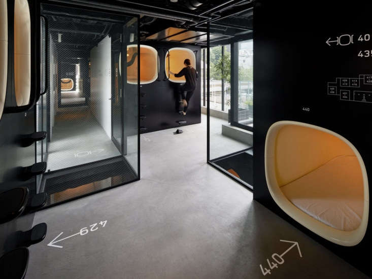 you choose a high or low sleeping pod (with lights, outlets, and privacy curtai 31