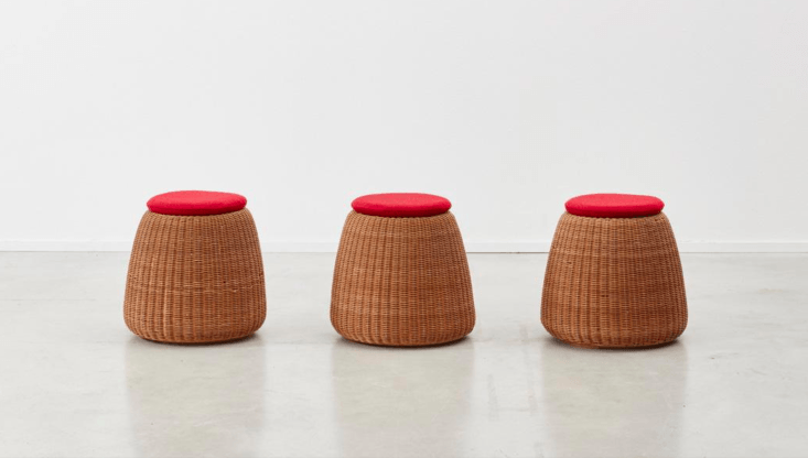 the vintage rattan s30\1 stools by isamu kenmochi were formerly £850 at béton 18