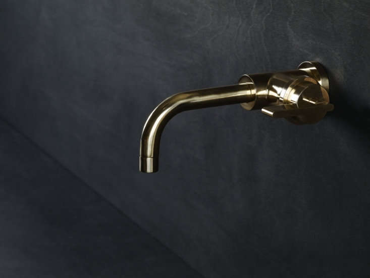 all the faucets in the home are by studio ore. the wall mounted mono mixer (fro 20