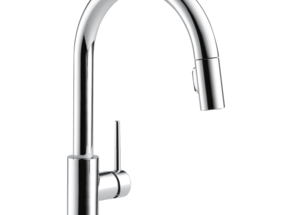single handle pull down kitchen faucet 8