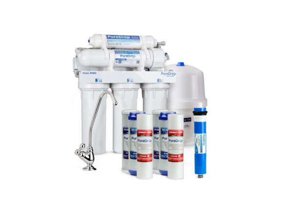 puredrop 5 stage reverse osmosis water filtration system pre filter  