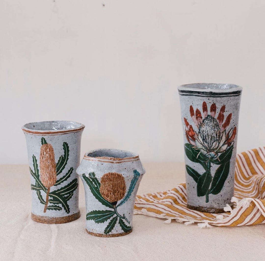 rebekah miles hand painted ceramics vases1  