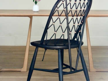 summer studio design jack sasaki woven bow back chair  