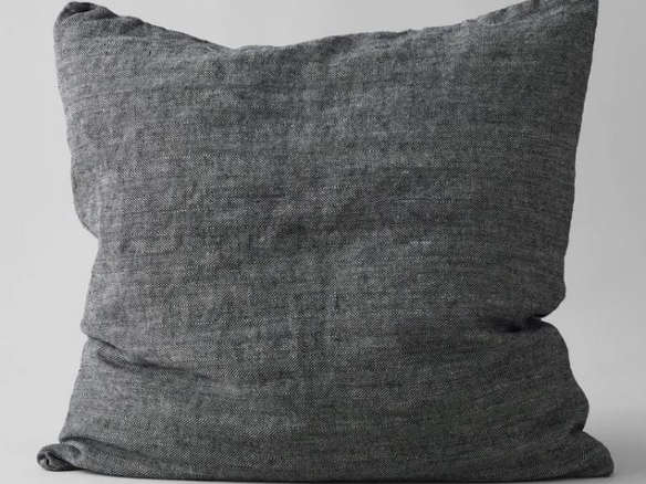 linen pillow in black 26 x 26 aquavireo 8