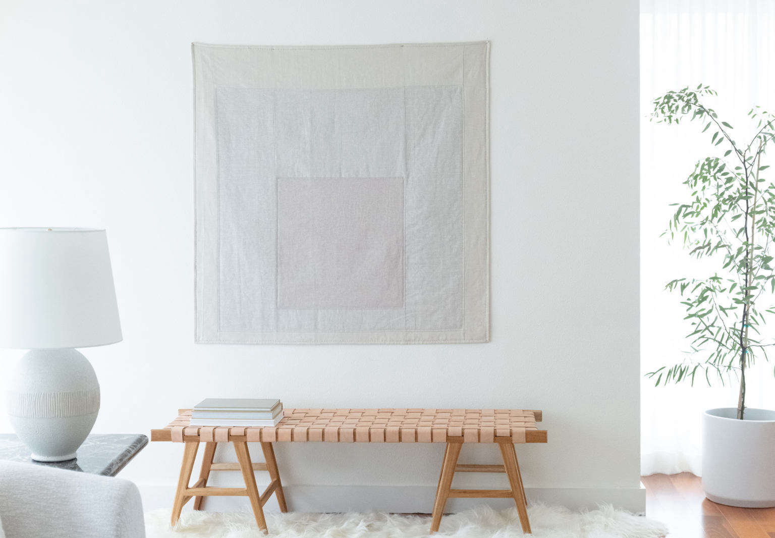 lisa staton design josef albers inspired minimalist quilt first hill condo seattle 1 2  