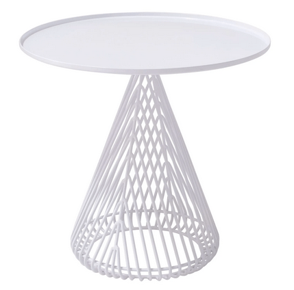 conical side table – white 8