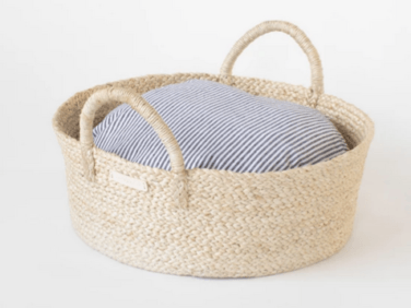 basket pet bed stripe  