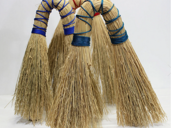 Japanese Rice Straw Broom portrait 3