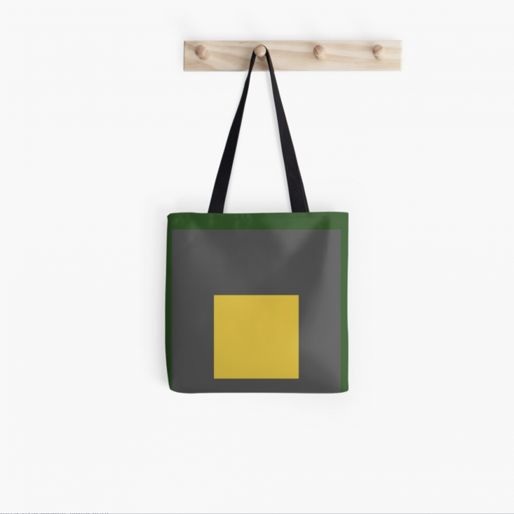 color block tote bag from redbubble. 60