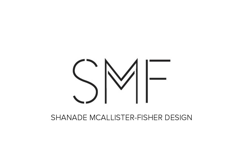 shanade m logo design with text