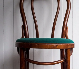 bent wood old coffee chair  