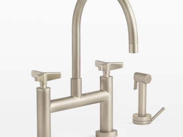 blair cross handle kitchen faucet with sprayer  