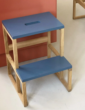 tripper stool misty blue