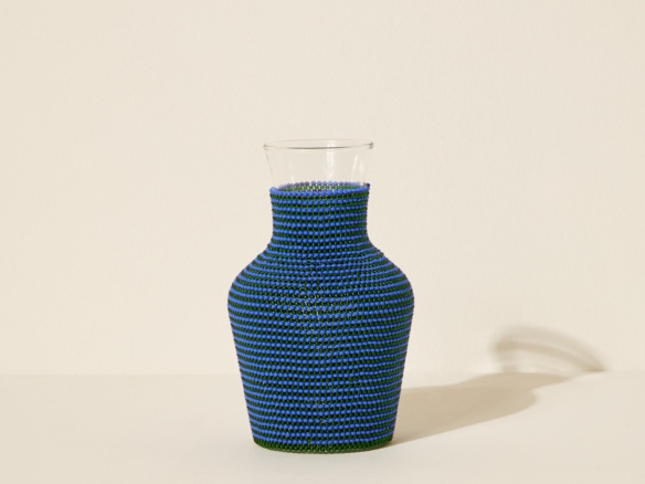 beaded water carafe – blue 8