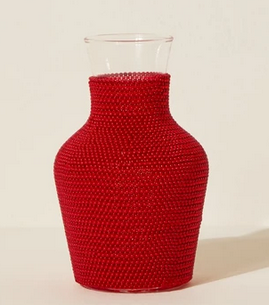 beaded water carafe – red 8