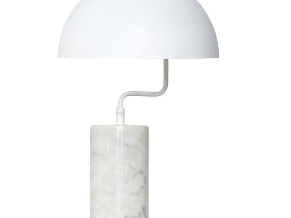 hübsch marble table lamp white 8