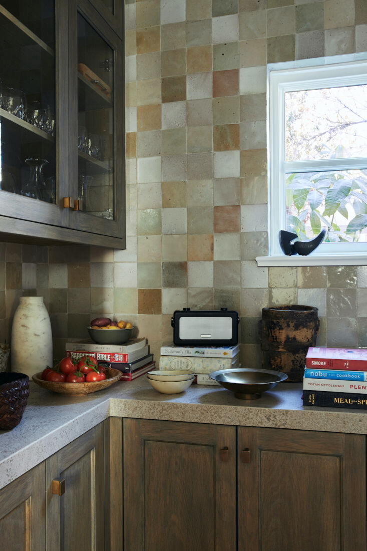 In the pantry, Clé tiles from their Eastern Earthenware collection line the walls.