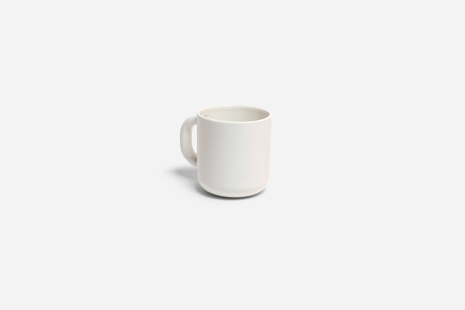 the felt + fat coffee cup in white is $37. 14