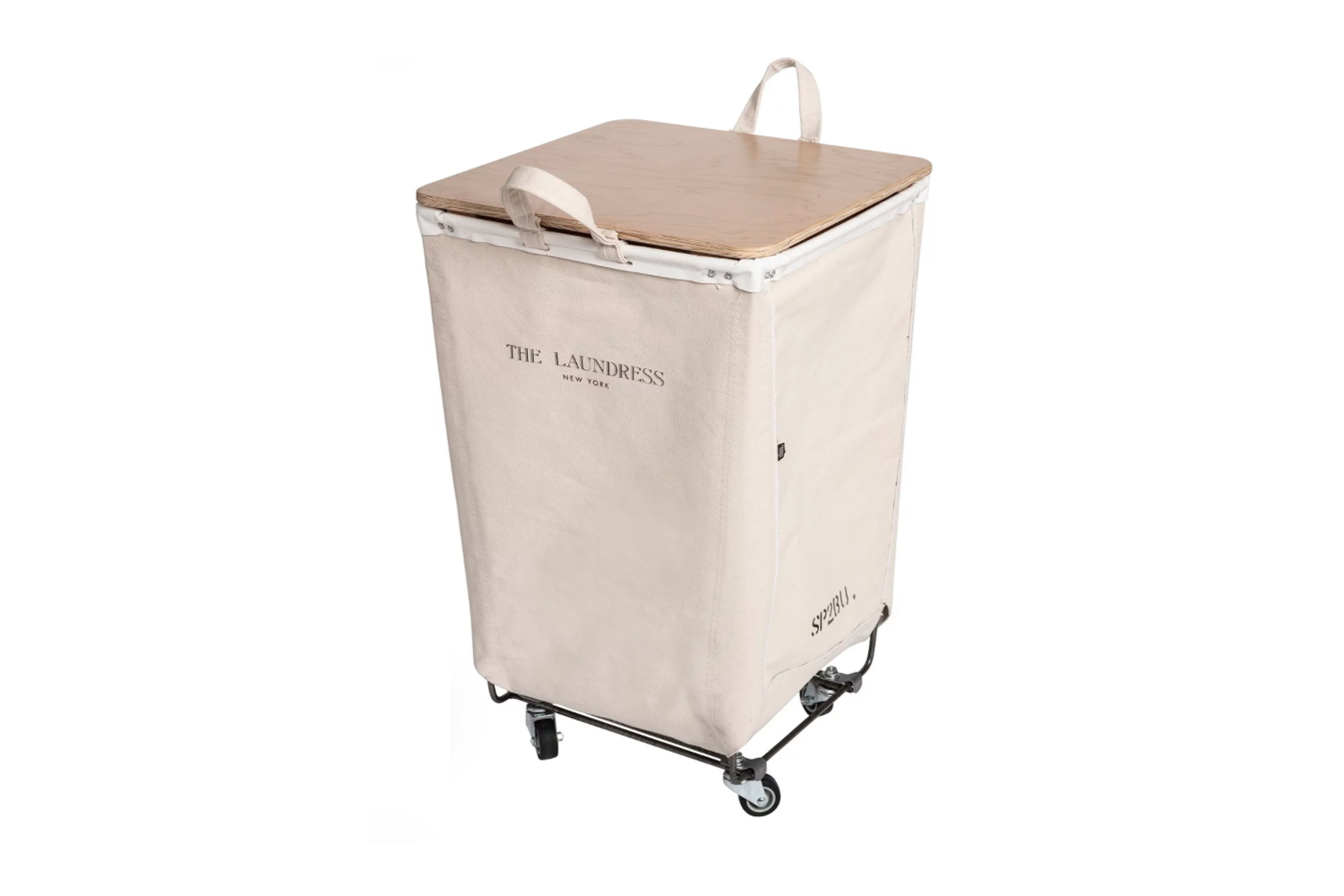 a riff off the steele classic, the laundress steele canvas single hamper with f 12