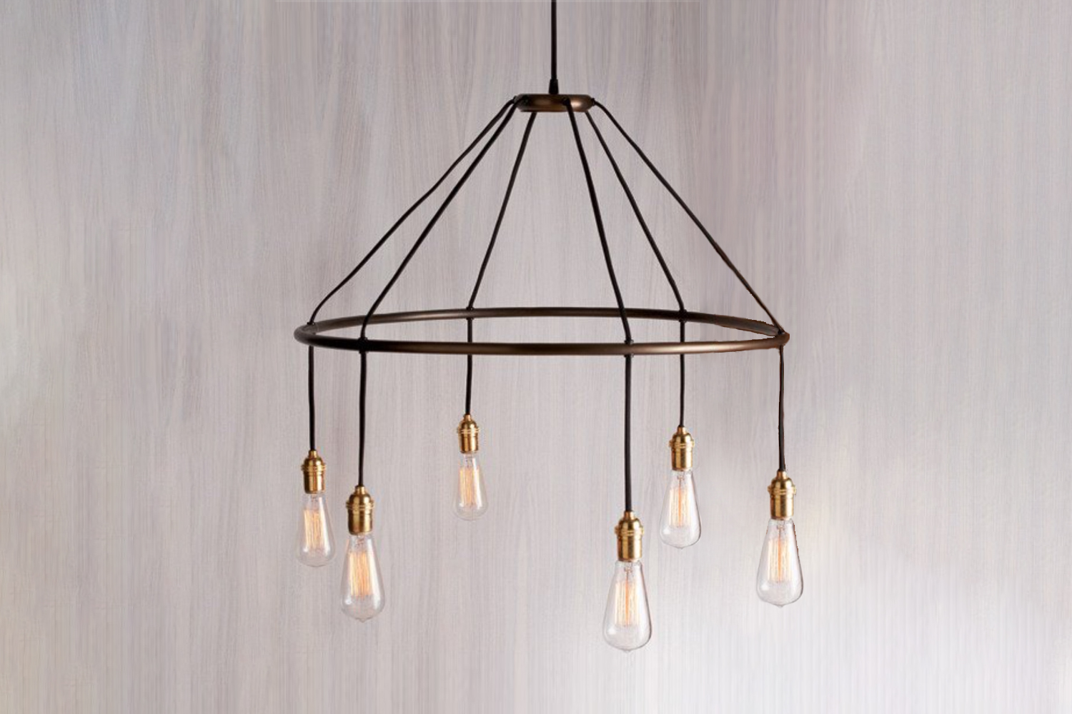 the roost halo transitional chandelier (rst l113) is $402.50 at arcadian ho 18