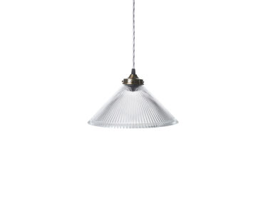 the french house conical prismatic pendant light  