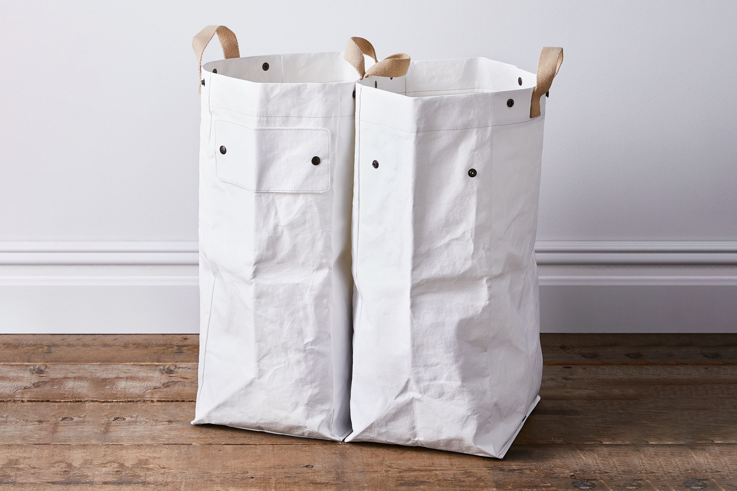 the uashmama modular snap separate laundry bags are $178 at food52. 16