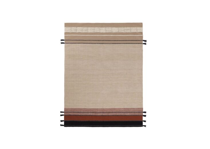 the oasis rug (from $190) has black tassels. 10