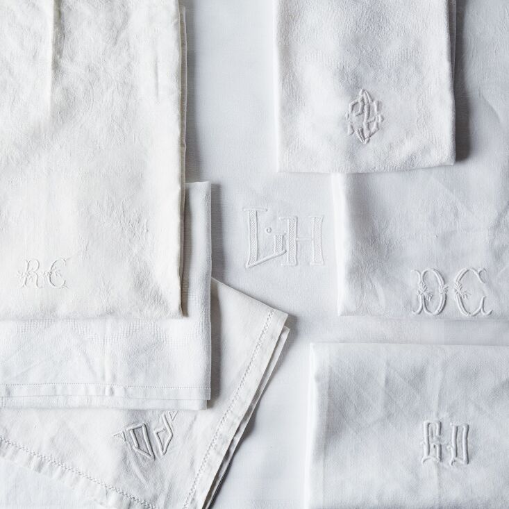 &#8220;each crisp white french napkin in these sets of four or eight has  13
