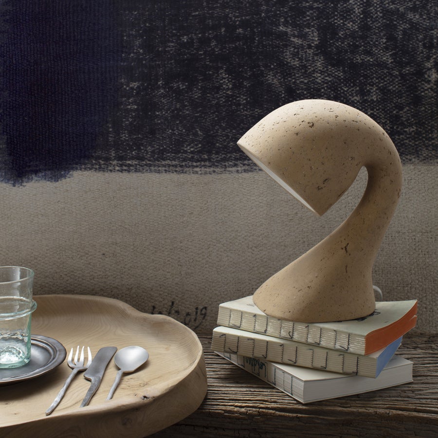 the invider table lamp in kraft is made of papier mâché; €240 at merci. 15