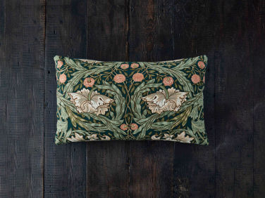 mark lewis interior design recycled william morris print cushion cover  