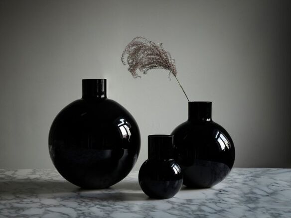HighLow Black Glass Vases from Two Swedish Sources portrait 3