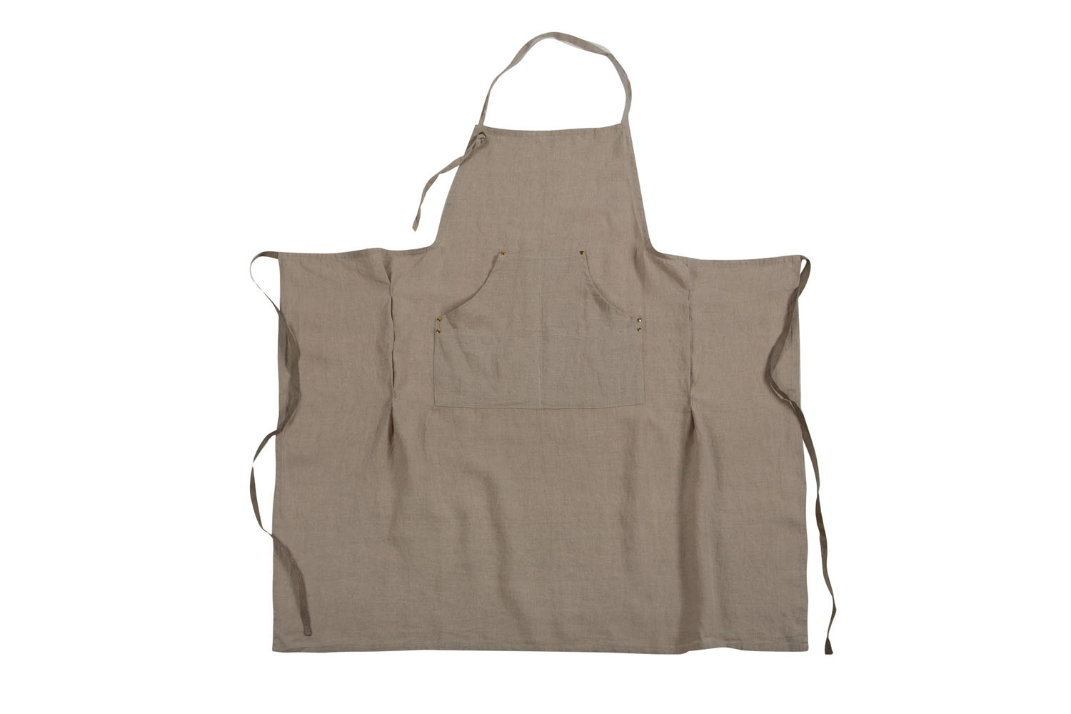 the linen grand apron in natural; \$98 at sir|madam. 11